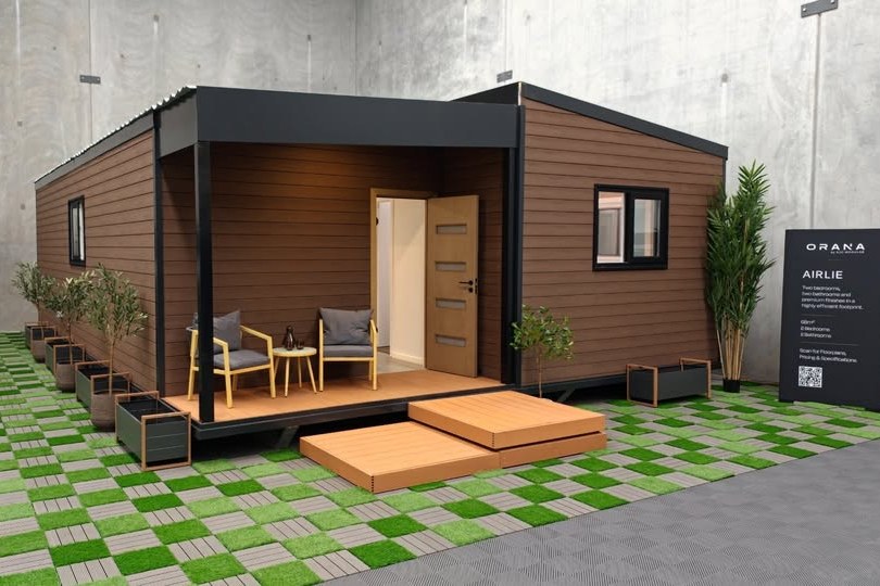 The Airlie display home from the side
