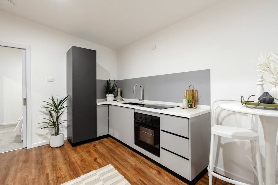 Kitchen with full-height pantry